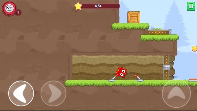 В игре красный шарик 4 играем за черных квадратов и Деремся с боссом.Red Ball 4 от Браяна про шар