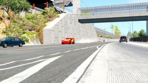 Epic Escape from the Gigantic McQueen Eater | Lightning McQueen vs McQueen |  BeamNG.Drive