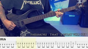 Paramore-That's What You Get Bass