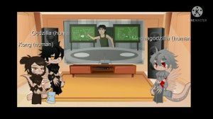 Godzilla, Kong & Mechagodzilla human version react to  Godzilla vs Mothra  the musical Gacha Club