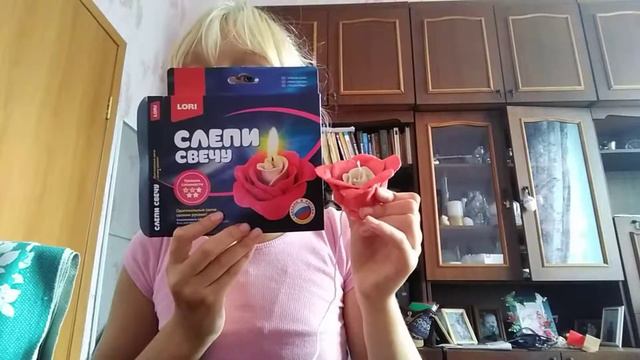 Свеча роза