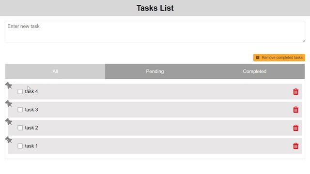 Tasks List App Using Pure HTML, CSS & JAVASCRIPT | Source Code Link In Description #webdevelopment