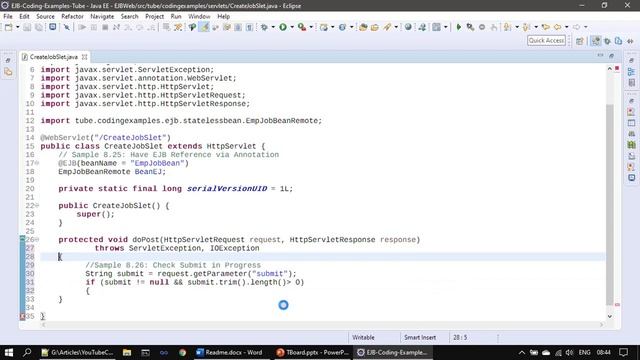 JPA OneToMany | Part 8 - Job Create Servlet | JavaEE EJB JPA Tutorials #47