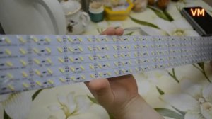 Посылки №129. Китай. Led (светодиодная) линейка на диодах 7020, распаковка и проверка (ebay)