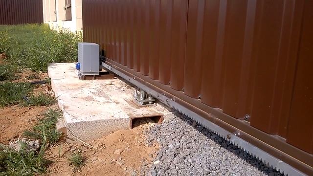 фундамент для откатных ворот смотреть онлайн