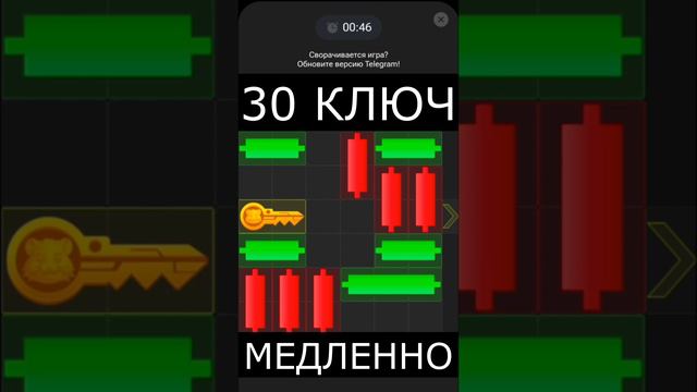 Hamster Kombat 30 ключ - головоломка ! Медленно !