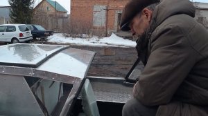 Алюминиевая Лайка Спутник на гусеницах. Обзор вездехода.