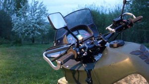 Холодный запуск Honda Transalp 400