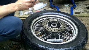 Замена подшипников заднего колеса Honda AX 1