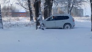 ниссан террано по рыхлому снегу!!!