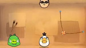 angry birds cut the rope mashup animated parody starring psy싸이