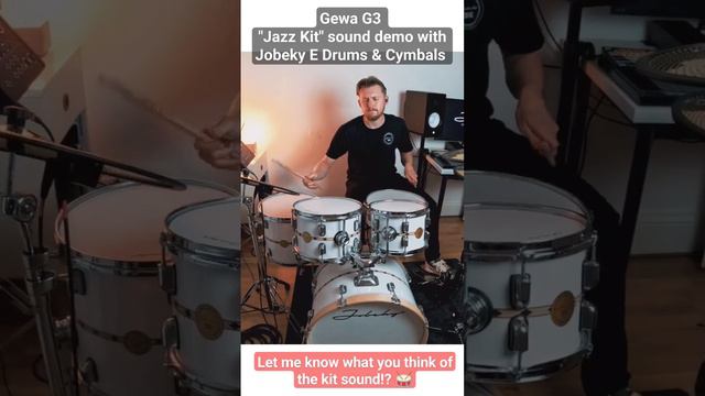 Gewa G3 "Jazz Kit" Sound Demo - With Jobeky E Drums & Cymbals 🥁 #gewadrums #jobeky #drums