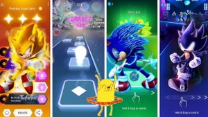 Sonic: Fleetway Super Sonic vs Hyper Sonic vs Sonic Exe vs Dark Sonic | Tiles Hop EDM Rush
