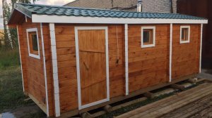 Баня мобильная, перевозная, под ключ из бруса, спустя 2,5 года. Отзыв √ 30 от заказчика