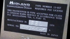 US MIDLAND 13-857 and MIDLAND 77-857, CB-radio pictureshow