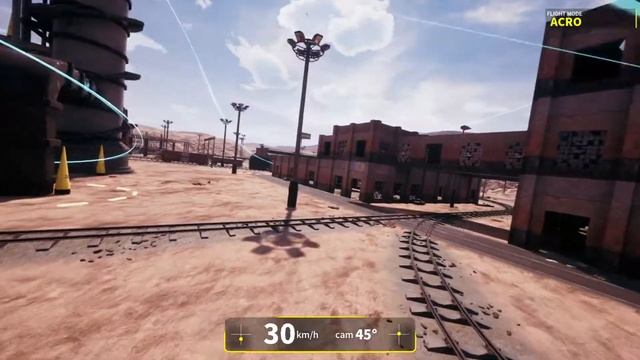 Fpv drone simulator DCL - PS4 freestyle training.