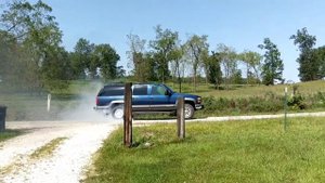 1999 6.5l diesel Suburban doing a burnout.