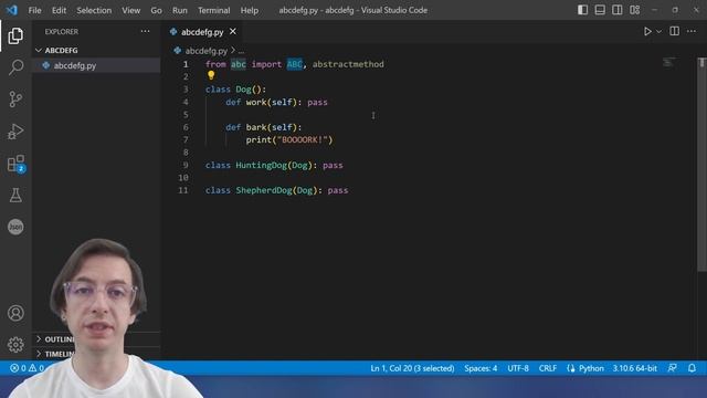 Абстрактные классы в Python смотреть онлайн