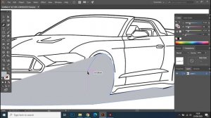 Speed Art Vector MUSTANG | Adobe Illustrator