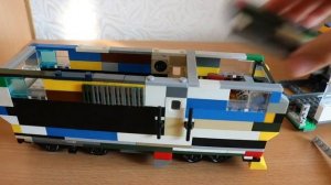 лего наборы и самоделки .Лего типловоз ТЭП70БС