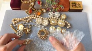 71. Посылка с ибей. Распаковка посылки с винтажной бижутерией. Жемчуг.
