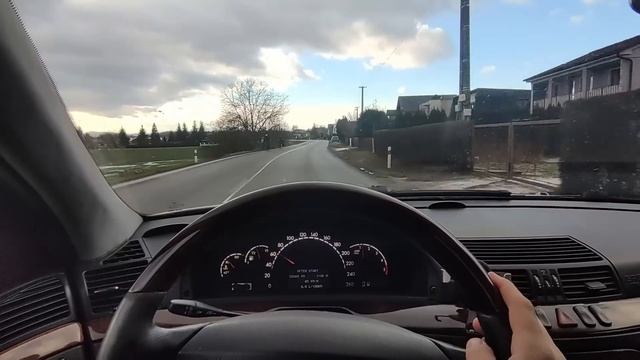 Mercedes-Benz W220 320cdi Test - Kolik To žere? #mercedes
