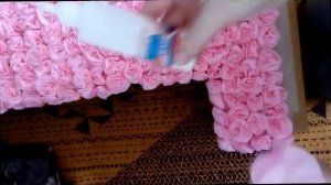 Объемная цифра из салфеток своими руками