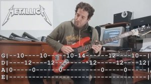 Metallica - 'My Friend Of Misery' (Bass Solo Cover With TABS)