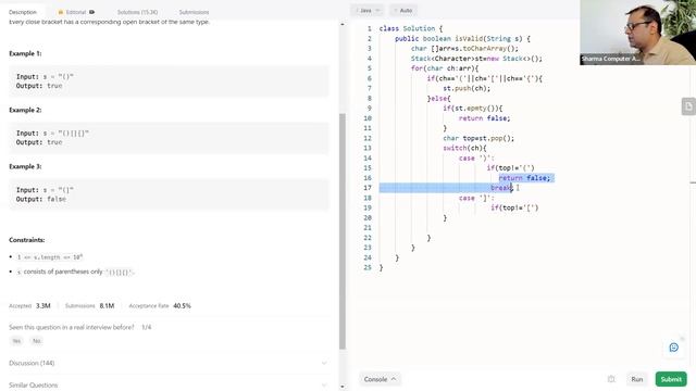 Valid Parentheses Made Easy: Tackling the LeetCode Challenge || DSA Series смотреть онлайн