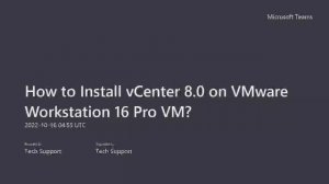 How to Install vCenter 8.0 on VMware Workstation 16 Pro VM? | Known issues