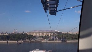 Воробьёвы горы. спуск на канатной дороги