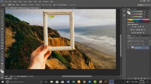 How To Insert Image Into A Frame in Adobe Photoshop CC