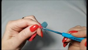 Бантик крючком.Бант крючком для начинающих.Бантик для отделки вязанных вещей крючком легко и просто