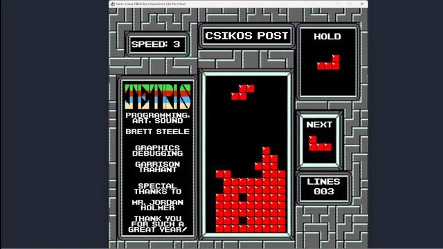 Jetris Demo [Java Tetris] смотреть онлайн