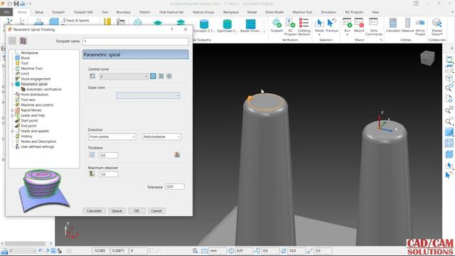 018 Parametric spiral finishing