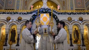 Митрополит Симферопольский и Крымский Лазарь в праздник Рождества Христова возглавил богослужение