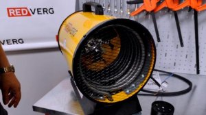 Электрическая тепловая пушка 9 кВт от 380 В обзор трехфазного обогревателя RedVerg RD-EHR9 380ТR