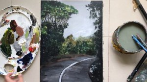 Pathway/ Road| Acrylic Painting Tutorial Using Acrylics