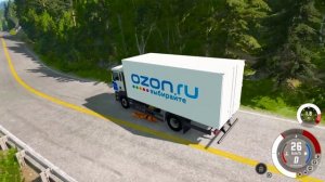ФУРА ПЯТЕРОЧКИ БЕЗ ТОРМОЗОВ ВЛЕТЕЛА В ПРОБКУ | BeamNG.drive