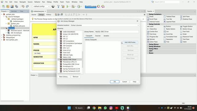 [SOLVED] Libraries yang Tidak Muncul di Netbeans - Mata Kuliah : Desktop Programing смотреть онлайн