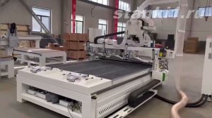 Фрезерный станок с ЧПУ CIMTECH CIMC2130 NCN с автоматической разгрузкой и чисткой стола, прижимными