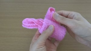 Super Easy Towel Bunny　超カンタン！おしぼりウサギの作り方