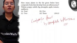 How many plants in the list given below have composite fruits that develop from an inflorescence?..