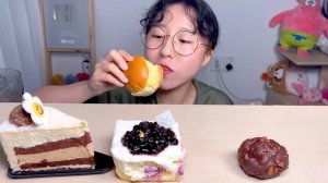 투썸 아이스🧊 디저트 베리머치에그감자 케이크 디저트 먹방 Dessert Mukbang