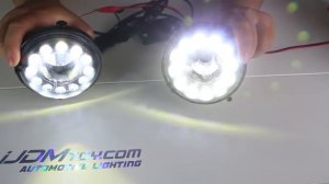 iJDMTOY Mini Cooper LED DRL Fog Light Assembly