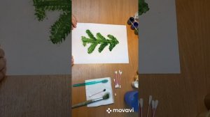 Нетрадиционное рисование для дошкольников Елочка