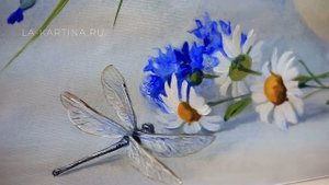 Интерьерная картина "Текстурная абстракция в голубых тонах"