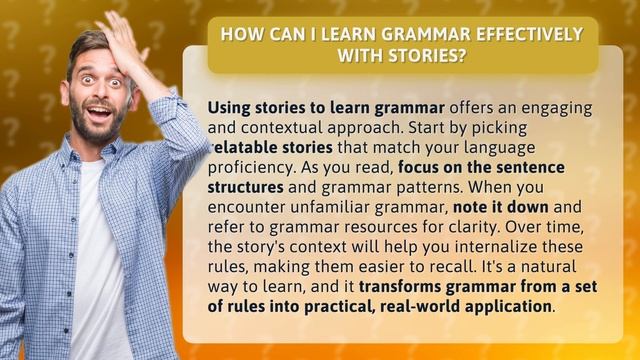 How Can I Learn Grammar Effectively with Stories?