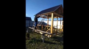 Простая беседка 3 на 3 своими руками.