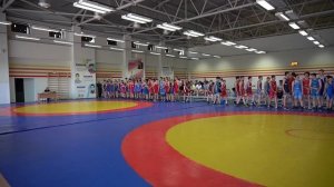 Парад участников спартакиады Кубани по греко-римской борьбе